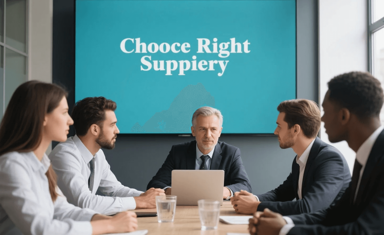 Procurement manager reviewing supplier audit.