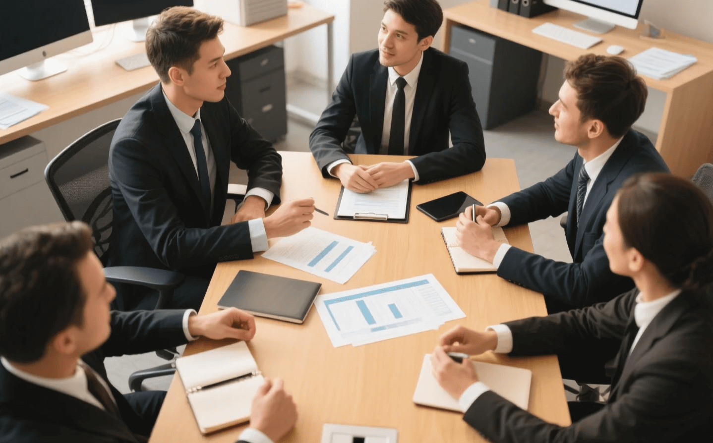 Factory quality control checking production.