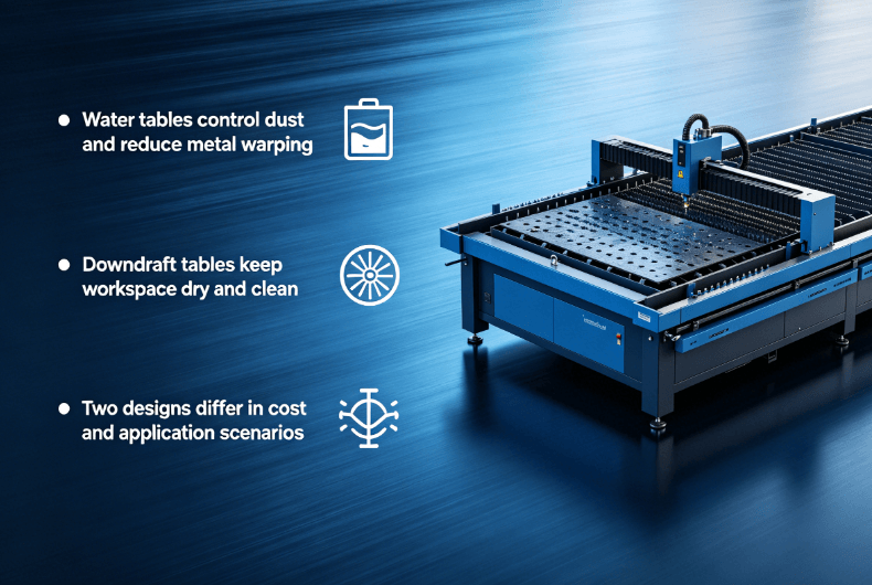 Plasma Cutting: Water Table vs Downdraft Table Comparison